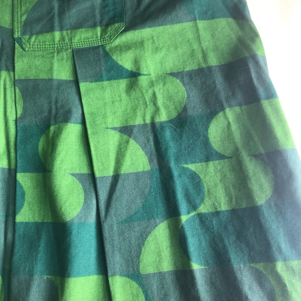 Custo Barcelona Green Pleated Skirt Size 4 - Picture 8 of 9